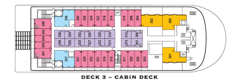 Deck 3 - Cabin Deck