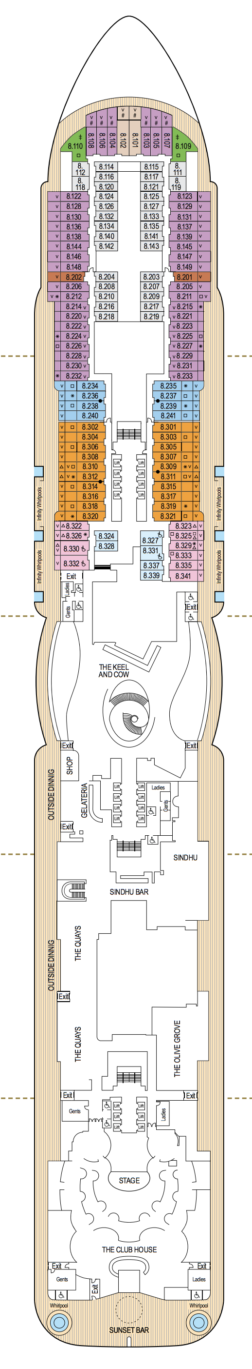 Deck 8 - Promenade Deck