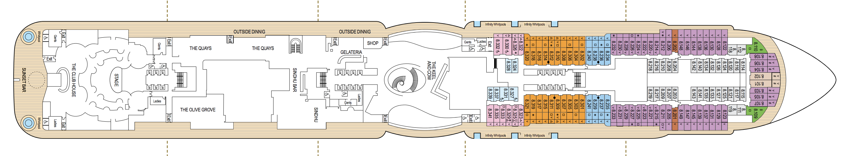 Deck 8 - Promenade Deck