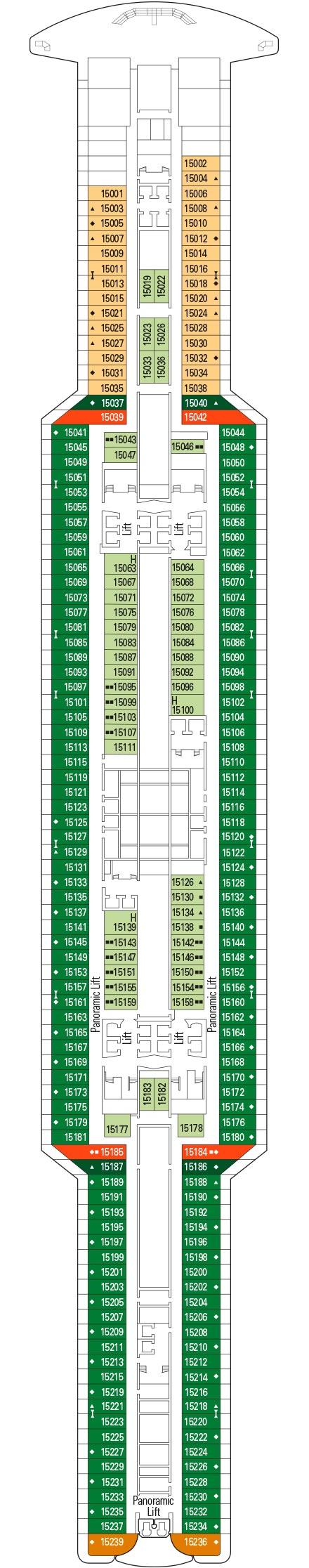 msc cruise ship seaside deck plan