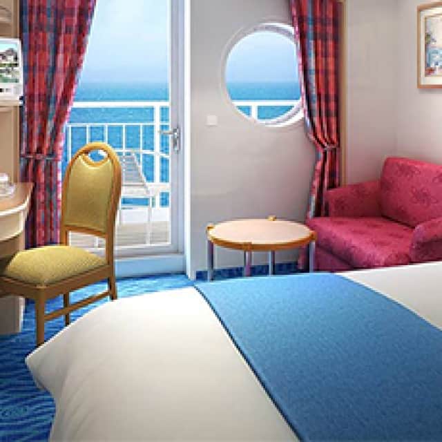 Aft Facing Balcony Stateroom