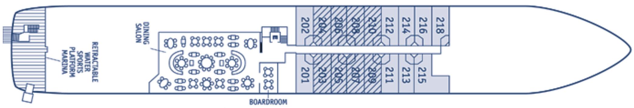 seadream yacht club deck plans